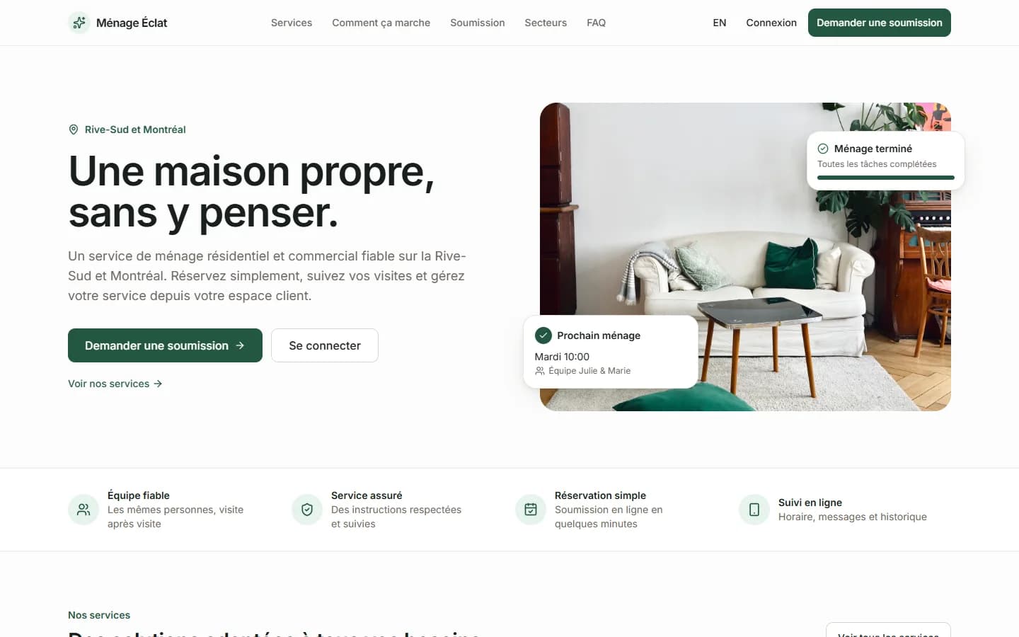 Ménage Éclat — Site public
