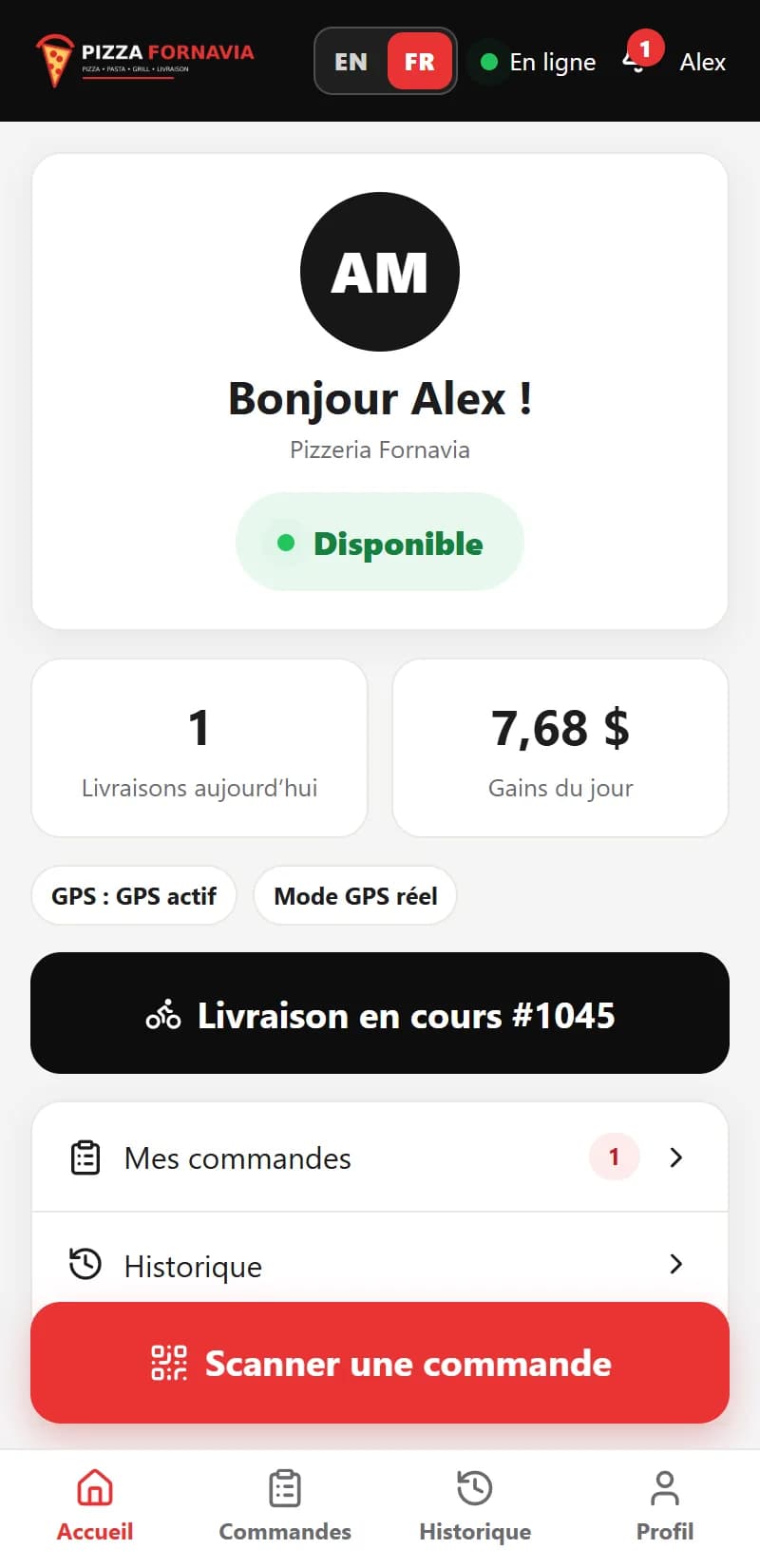 Delivery App — Application livreur