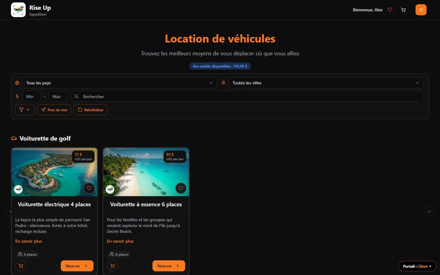 Rise Up Expedition — Location de véhicules