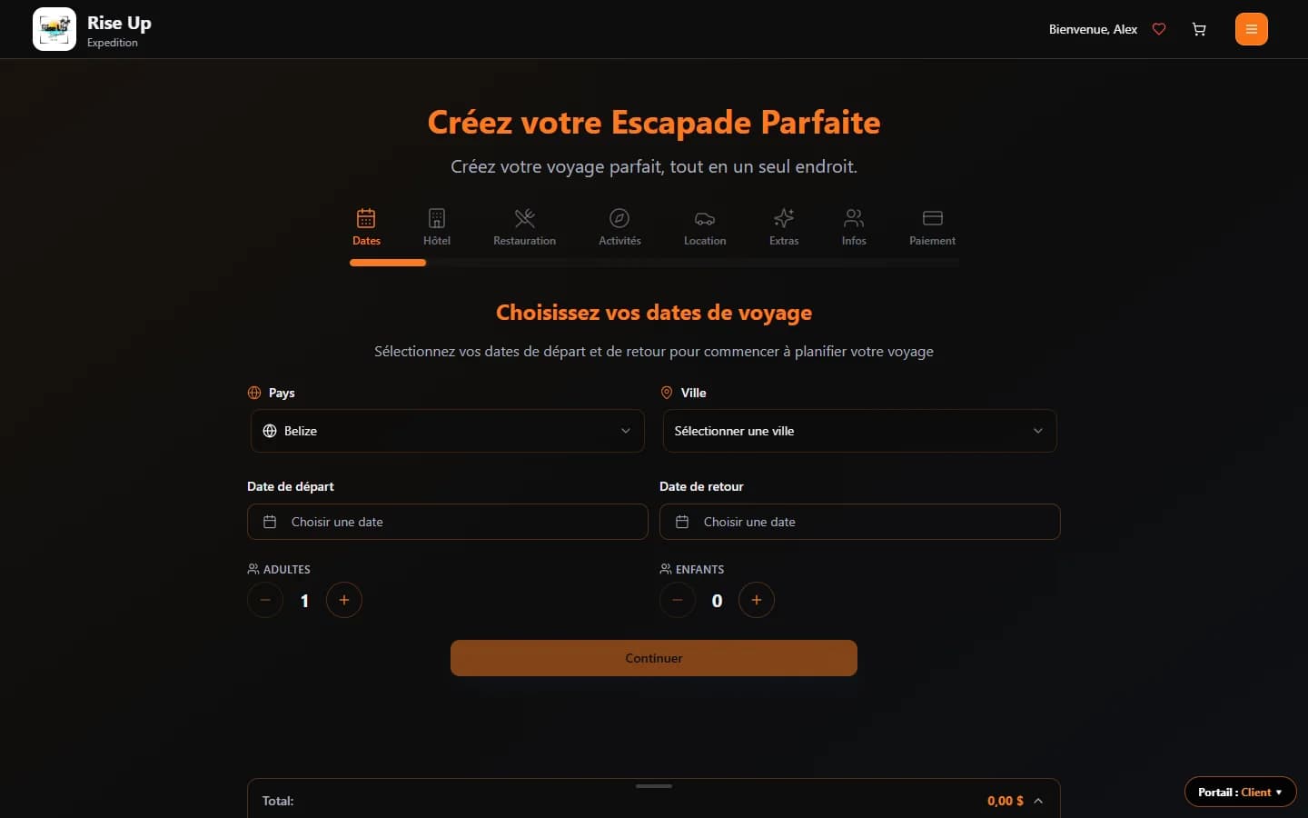 Rise Up Expedition — Forfait tout compris sur mesure