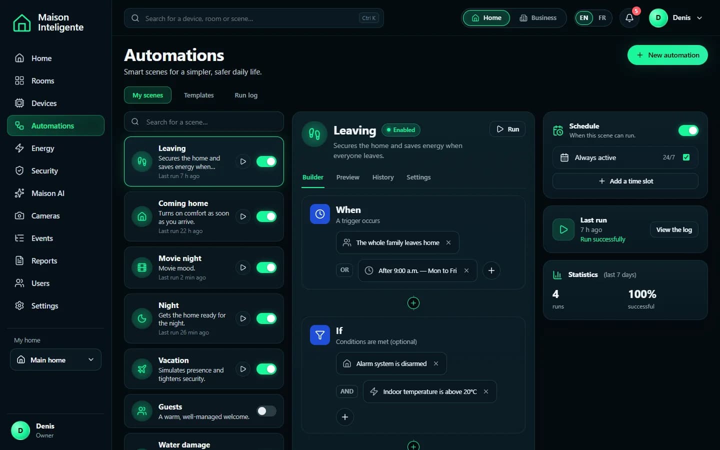 Maison Inteligente — Automations