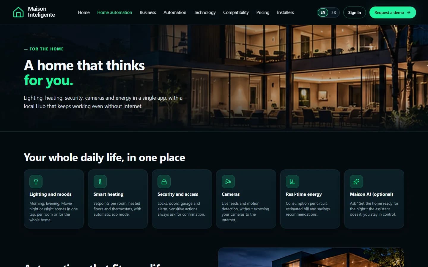 Maison Inteligente — For the home